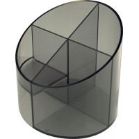 Írószertartó, 4 részes, HELIT "Economy", füstszínű Írószertartó, 4 részes, HELIT "Economy", füstszínű