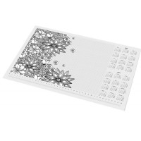 Könyökalátét, A3, 410x297 mm, színezhető, PANTA PLAST, "virágos" Könyökalátét, A3, 410x297 mm, színezhető, PANTA PLAST, "virágos"