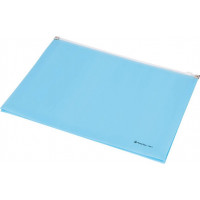 Irattartó tasak, A4, PP, cipzáras, talpas, PANTA PLAST, pasztellkék Irattartó tasak, A4, PP, cipzáras, talpas, PANTA PLAST, pasztellkék