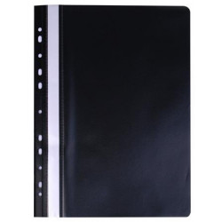 Gyorsfűző, lefűzhető, PP, A4, VICTORIA, fekete
