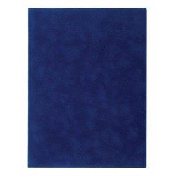 Oklevéltartó, plüss, A4, VICTORIA, kék