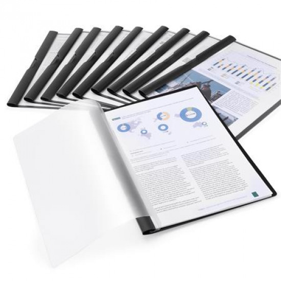 Gyorsfűző, klipes, PP, A4, RAPESCO "Eco GRS Recycled", fekete Gyorsfűző, klipes, PP, A4, RAPESCO "Eco GRS Recycled", fekete