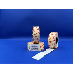 Árazószalag, visszaszedhető, 22x12 mm, BLITZ, fehér