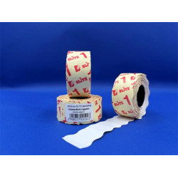 Árazószalag, visszaszedhető, 26x16 mm, BLITZ, fehér