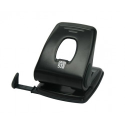 Lyukasztó, kétlyukú, 40 lap, SAX "518", fekete Lyukasztó, kétlyukú, 40 lap, SAX "518", fekete