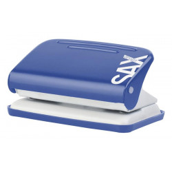 Lyukasztó, kétlyukú, 12 lap, SAX "Design 218", kék Lyukasztó, kétlyukú, 12 lap, SAX "Design 218", kék