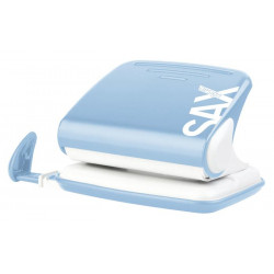 Lyukasztó, kétlyukú, 20 lap, SAX "Design", világoskék Lyukasztó, kétlyukú, 20 lap, SAX "Design", világoskék