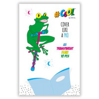 Öntapadó füzet- és könyvborító, A5, COOL BY VICTORIA, víztiszta Öntapadó füzet- és könyvborító, A5, COOL BY VICTORIA, víztiszta