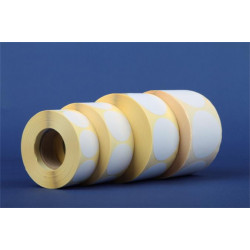 Etikett, vellum, 30 mm kör, 1000 etikett/tekercs, fehér Etikett, vellum, 30 mm kör, 1000 etikett/tekercs, fehér