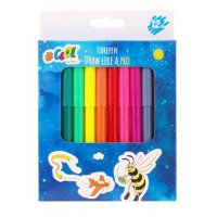 Filctoll készlet, 2 mm, COOL BY VICTORIA, 12 különböző szín Filctoll készlet, 2 mm, COOL BY VICTORIA, 12 különböző szín