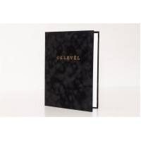 Oklevéltartó, A4, exkluzív, aranyozva, fekete Oklevéltartó, A4, exkluzív, aranyozva, fekete