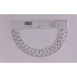 Szögmérő, papír, 180 fokos Szögmérő, papír, 180 fokos