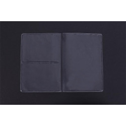 Igazolványtartó, osztott tok, PVC, átlátszó