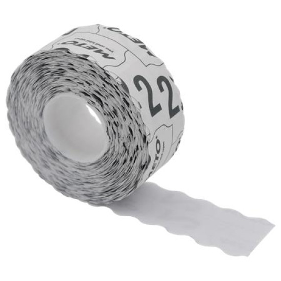 Árazógépszalag, 26x12 mm, METO, fehér