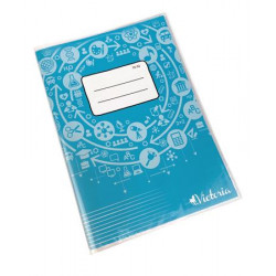 Füzetborító, A5, PVC, 90 mikronos, víztiszta, VICTORIA
