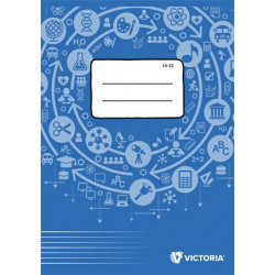 Füzet, tűzött, A5, vonalas, 32 lap, 1. osztály, VICTORIA Circle  "14-32"