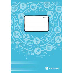 Füzet, tűzött, A5, vonalas, 32 lap, 2. osztály, VICTORIA Circle "16-32"