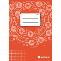 Füzet, tűzött, A5, kockás, 32 lap, VICTORIA Circle "27-32" Füzet, tűzött, A5, kockás, 32 lap, VICTORIA Circle "27-32"