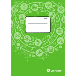 Füzet, tűzött, A4, sima, 32 lap, VICTORIA Circle "80-32"