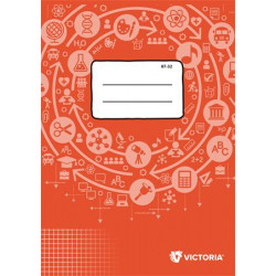 Füzet, tűzött, A4, kockás, 32 lap, VICTORIA Circle "87-32"