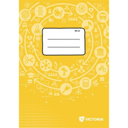 Füzet, tűzött, A4, francia kockás, 32 lap, VICTORIA Circle "88-32"