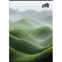 Füzet, tűzött, A4, sima, 80 lap, COOL BY VICTORIA "Green Calm"