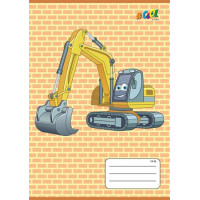 Füzet, tűzött, A5, vonalas, 32 lap, 1. osztály, COOL BY VICTORIA, "Excavator", "14-32" Füzet, tűzött, A5, vonalas, 32 lap, 1. osztály, COOL BY VICTORIA, "Excavator", "14-32"