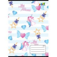 Füzet, tűzött, A5, vonalas, 32 lap, 1. osztály, COOL BY VICTORIA, "Princess", "14-32" Füzet, tűzött, A5, vonalas, 32 lap, 1. osztály, COOL BY VICTORIA, "Princess", "14-32"