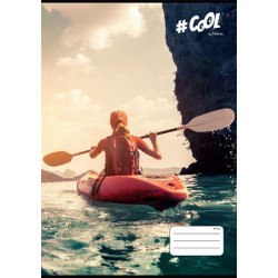 Füzet, tűzött, A4, kockás, 32 lap, COOL BY VICTORIA, "Nature sport", "87-32"