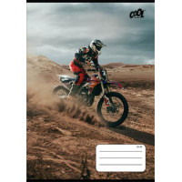Füzet, tűzött, A5, vonalas, 32 lap, 4-8. osztály, COOL BY VICTORIA "Motocross", "21-32" Füzet, tűzött, A5, vonalas, 32 lap, 4-8. osztály, COOL BY VICTORIA "Motocross", "21-32"