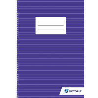 Spirálfüzet, A4, vonalas, 70 lap, VICTORIA Spirálfüzet, A4, vonalas, 70 lap, VICTORIA