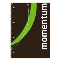 Spirálfüzet, A4, sima, 90 lap, perforált, lyukasztott, VICTORIA, "Momentum" Spirálfüzet, A4, sima, 90 lap, perforált, lyukasztott, VICTORIA, "Momentum"