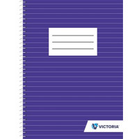 Spirálfüzet, A5, vonalas, 70 lap, VICTORIA Spirálfüzet, A5, vonalas, 70 lap, VICTORIA