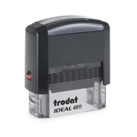 Bélyegző, TRODAT "Ideal 4911", fekete ház, fekete párnával Bélyegző, TRODAT "Ideal 4911", fekete ház, fekete párnával