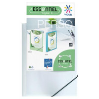 Gumis mappa, panorámás, 15 mm, PP, A4, VIQUEL "Essentiel Perso", fehér Gumis mappa, panorámás, 15 mm, PP, A4, VIQUEL "Essentiel Perso", fehér