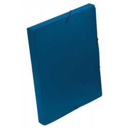 Gumis mappa, 30 mm, PP, A4, VIQUEL "Essentiel", kék