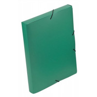 Gumis mappa, 30 mm, PP, A4, VIQUEL "Essentiel", zöld Gumis mappa, 30 mm, PP, A4, VIQUEL "Essentiel", zöld