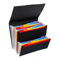 Harmonikamappa, PP, 12+6 rekeszes, VIQUEL "Rainbow Class", fekete Harmonikamappa, PP, 12+6 rekeszes, VIQUEL "Rainbow Class", fekete