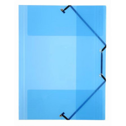 Gumis mappa, 15 mm, PP, A4, VIQUEL "Propyglass", kék