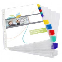 Genotherm, lefűzhető, jelölőfüles, A4, 90 mikron, víztiszta, 12 részes, VIQUEL Genotherm, lefűzhető, jelölőfüles, A4, 90 mikron, víztiszta, 12 részes, VIQUEL