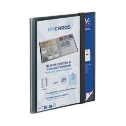 Gyűjtőkártya album, A4, 180 kártyához, VIQUEL "MyCards", fekete