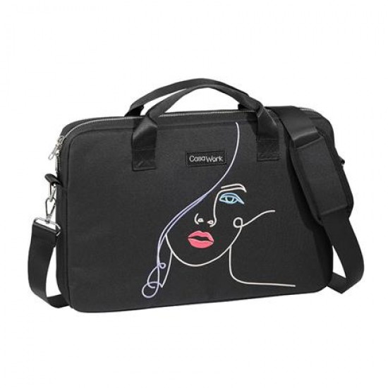 Notebook táska, 15,6", VIQUEL CASAWORK "Kiss", fekete