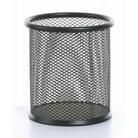 Írószertartó, fémhálós, VICTORIA, fekete Írószertartó, fémhálós, VICTORIA, fekete