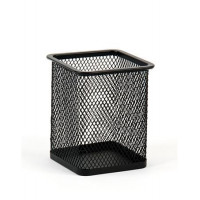 Írószertartó, fémhálós, szögletes, VICTORIA, fekete Írószertartó, fémhálós, szögletes, VICTORIA, fekete