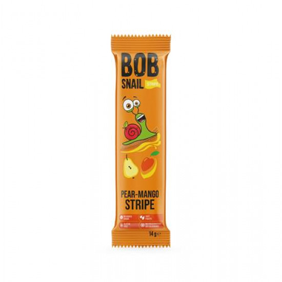Gyümölcsszelet, 14 g, BOB SNAIL, körte-mangó
