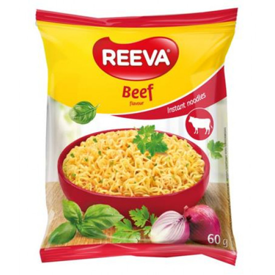 Instant tésztaleves, 60 g, REEVA, marhahúsos íz