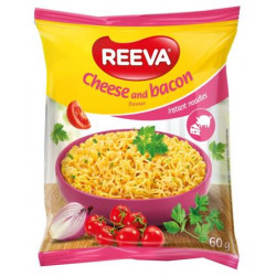 Instant tésztaleves, 60 g, REEVA, sajtos-baconos íz