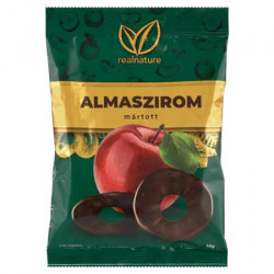 Almaszirom, 50 g, REAL NATURE, csokoládéba mártott