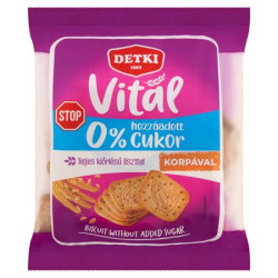 Háztartási keksz, cukormentes, 180 g, DETKI "Vitál Cukor Stop", teljes kiőrlésű Háztartási keksz, cukormentes, 180 g, DETKI "Vitál Cukor Stop", teljes kiőrlésű