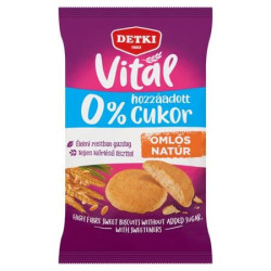 Omlós keksz, cukormentes, 180 g, DETKI "Vitál", édes Omlós keksz, cukormentes, 180 g, DETKI "Vitál", édes